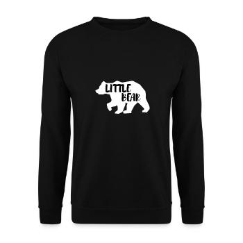 little Bear Baer Eltern Tshirt - Unisex Pullover - Schwarz - Vorne - Alina (178cm) & Michal (187cm)