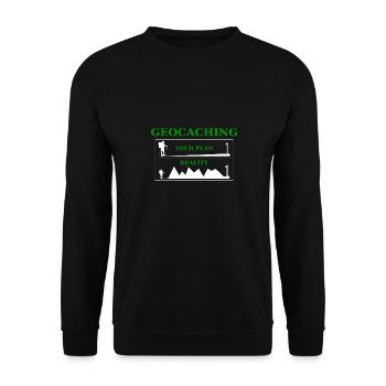 Géocaching - Sweat-shirt Unisexe - noir - Devant - Alina (178cm) & Michal (187cm)