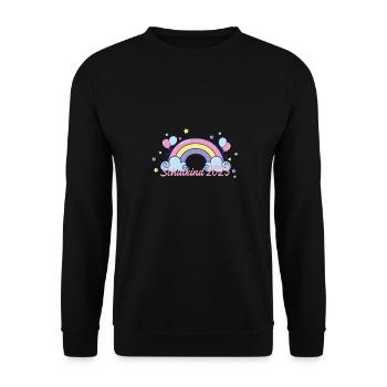 Children Enrolment Back to school Schoolchild School - Unisex Sweatshirt - black - Front - Alina (178cm) & Michal (187cm)