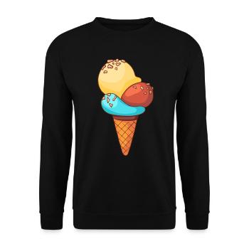 ice - Unisex Sweatshirt - black - Front - Alina (178cm) & Michal (187cm)