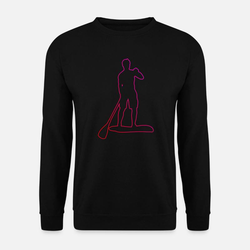 Stand up Paddling Board Damen Herren Standup Paddl - Unisex Pullover - Schwarz