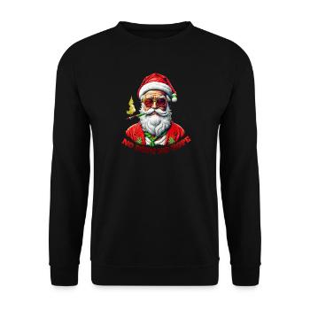 Santa Claus Hope - Unisex Sweatshirt - black - Front - Alina (178cm) & Michal (187cm)