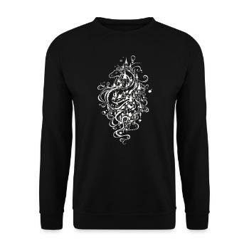 Ville du Dragon noir - Sweat-shirt Unisexe - noir - Devant - Alina (178cm) & Michal (187cm)