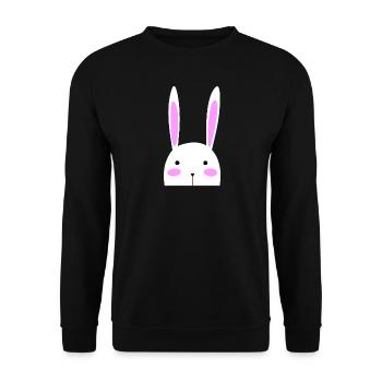 Baby Rabbit Kids Cute Pregnancy Child - Unisex Sweatshirt - black - Front - Alina (178cm) & Michal (187cm)