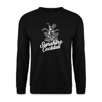 COCKTAILS LONGDRINK PARTY FEIER COCKTAIL MOTIV - Unisex Pullover - Schwarz - Vorne - Alina (178cm) & Michal (187cm)