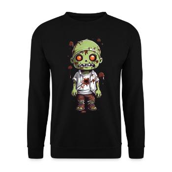 Plaisir des zombies de minuit à Halloween - Sweat-shirt Unisexe - noir - Devant - Alina (178cm) & Michal (187cm)