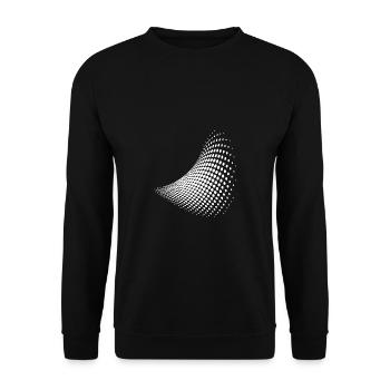 Optical illusion pattern shapes geometry gift - Unisex Sweatshirt - black - Front - Alina (178cm) & Michal (187cm)