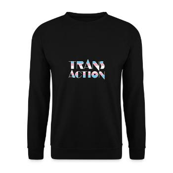 TransAction - Unisex Pullover - Schwarz - Vorne - Alina (178cm) & Michal (187cm)