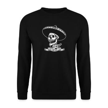 SINGEN UND NICHT SCHREIEN - Unisex Pullover - Schwarz - Vorne - Alina (178cm) & Michal (187cm)