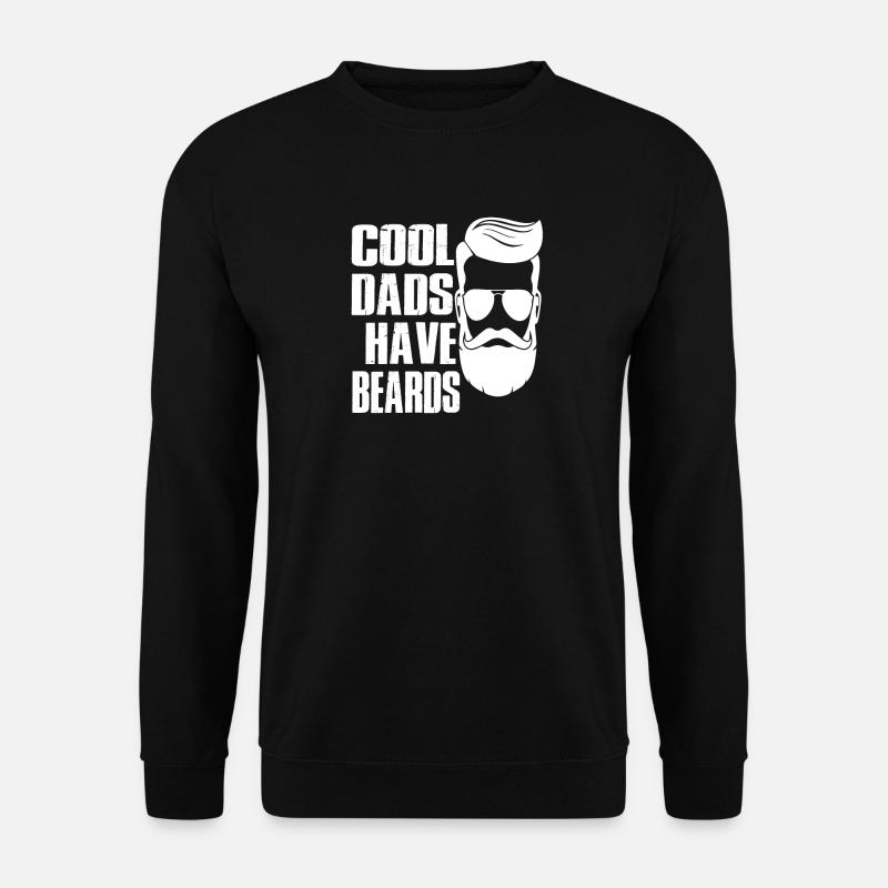 cool dads have beards - Unisex Sweatshirt - black