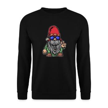 Beard Hairstyle Beard Growth Masculinity Beard Wearer - Unisex Sweatshirt - black - Front - Alina (178cm) & Michal (187cm)