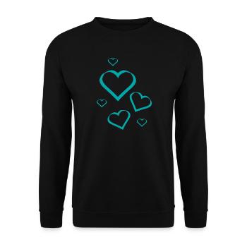 Cadeau pour la fête des mères : Idée de cadeau pour la fête des mères - Sweat-shirt Unisexe - noir - Devant - Alina (178cm) & Michal (187cm)