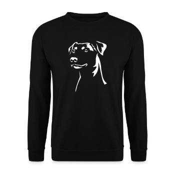 German Pinscher "Black Edition" - Unisex Sweatshirt - black - Front - Alina (178cm) & Michal (187cm)