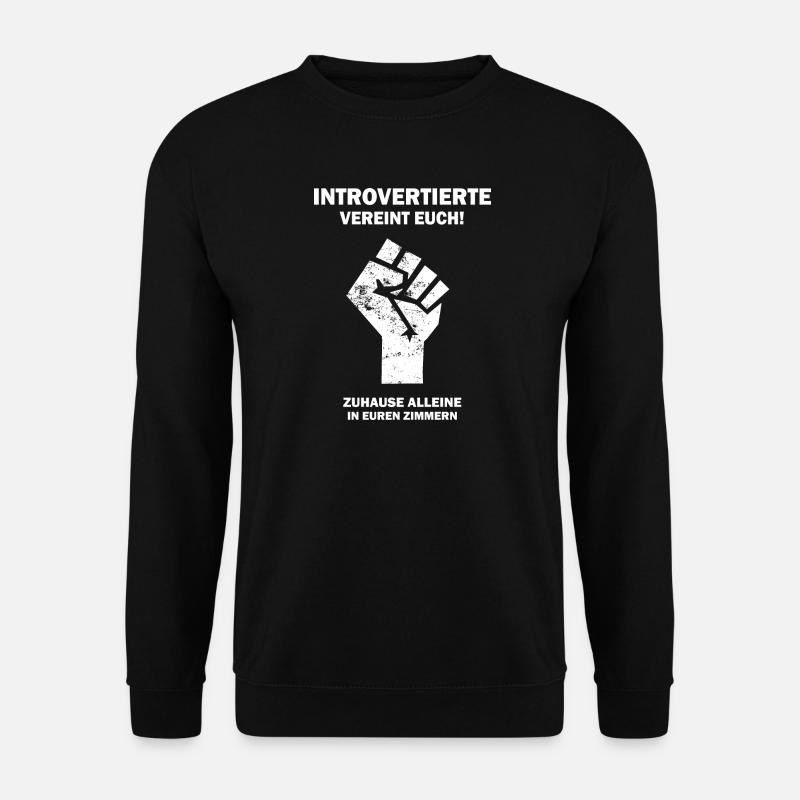 Introvertierte vereint euch - Unisex Pullover - Schwarz