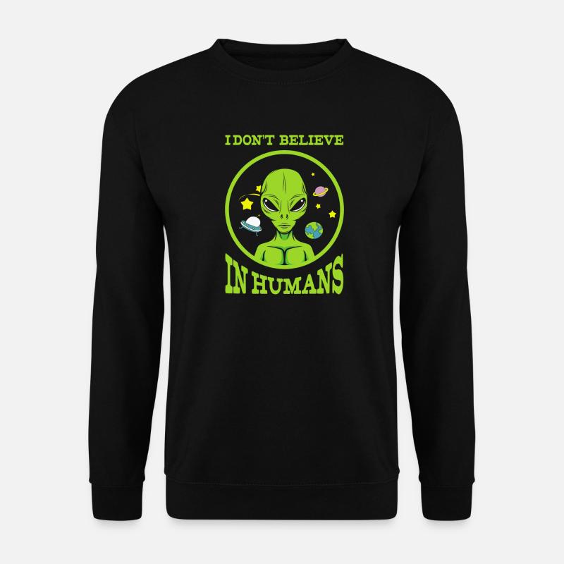 UFO, fliegende Untertasse, UFO - Unisex Pullover - Schwarz