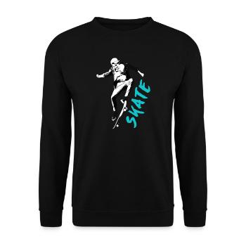 SKATE TSHIRT 2024 - Unisex Sweatshirt - black - Front - Alina (178cm) & Michal (187cm)