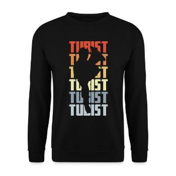 Joueurs de tuba - Sweat-shirt Unisexe - noir - Devant - Alina (178cm) & Michal (187cm)