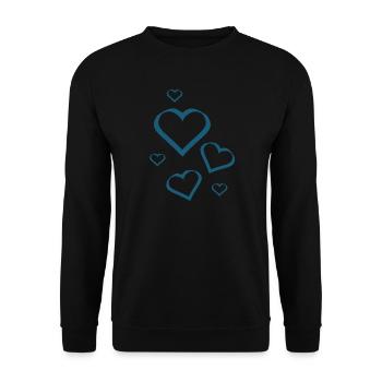 Cadeau pour la fête des mères : Idée de cadeau pour la fête des mères - Sweat-shirt Unisexe - noir - Devant - Alina (178cm) & Michal (187cm)