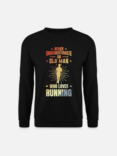 Läufer Großvater - Unisex Pullover - Schwarz