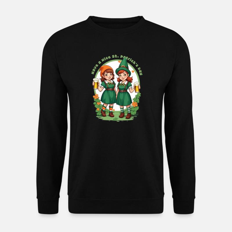 Have a happy St. Patrick's Day - Unisex Sweatshirt - black