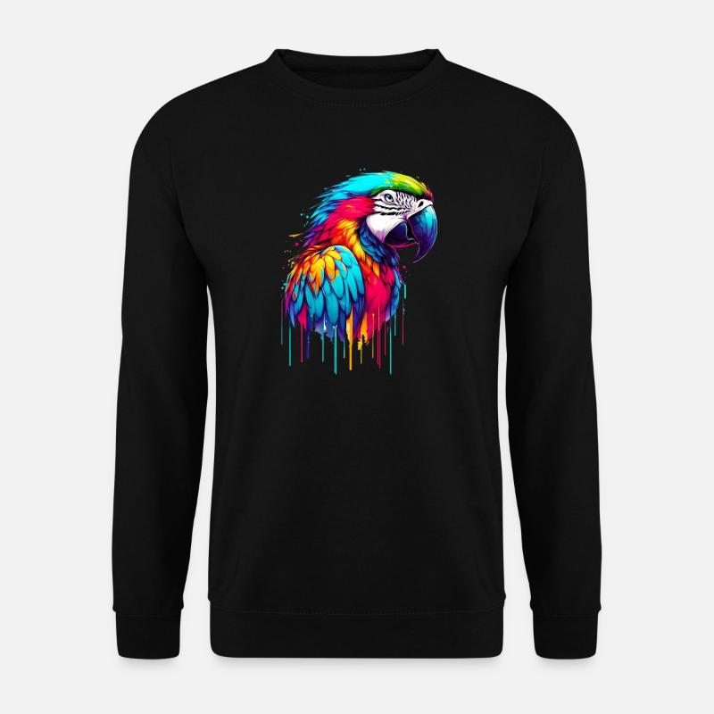 Papagei - Unisex Pullover - Schwarz