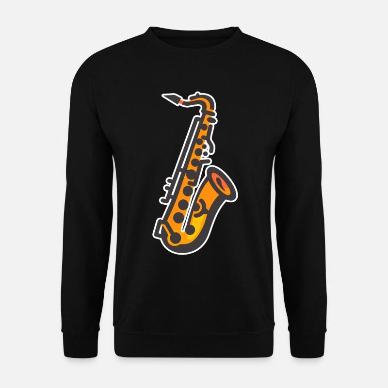 Graphisme pour saxophone - Sweat-shirt Unisexe - noir