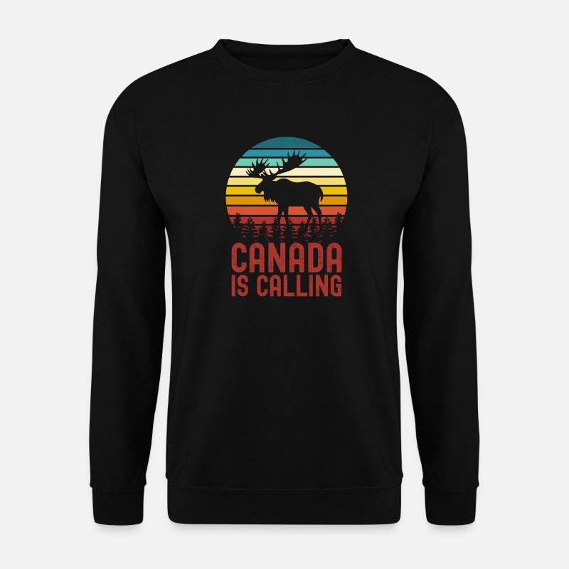 Canada moose - Unisex Sweatshirt - black