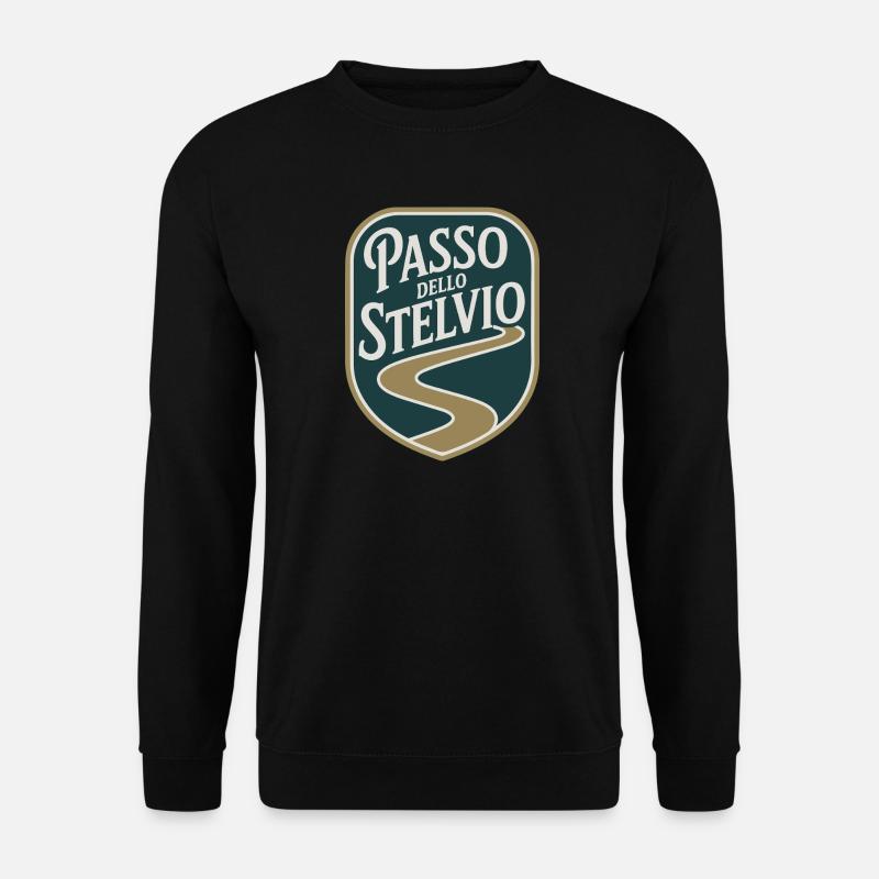 Passo dello Stelvio Cyclisme - Sweat-shirt Unisexe - noir