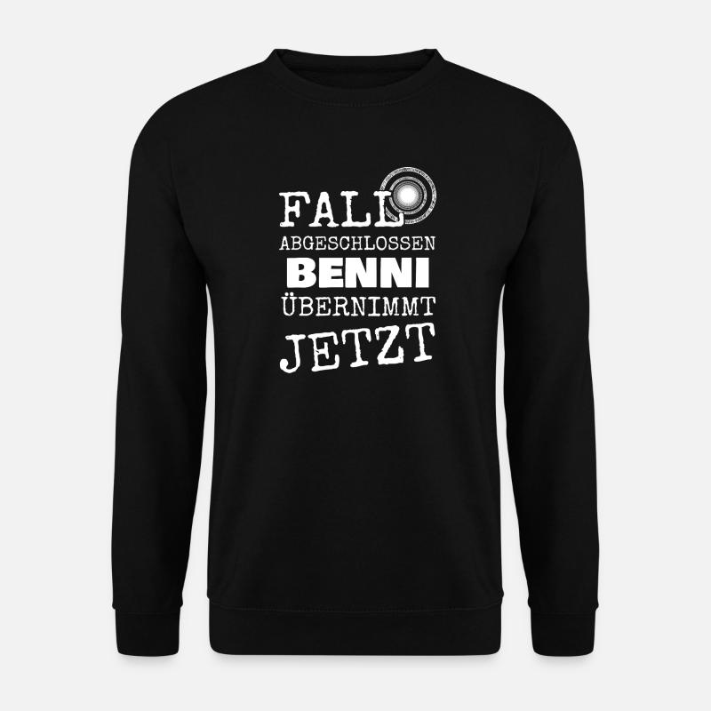 Vorname Benni - Unisex Pullover - Schwarz