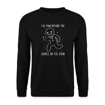Werdende Väter Werdender Papa - Unisex Pullover - Schwarz - Vorne - Alina (178cm) & Michal (187cm)