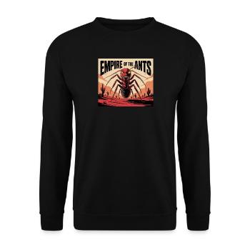 Retro - Empire of the Ants - Unisex Pullover - Schwarz - Vorne - Alina (178cm) & Michal (187cm)
