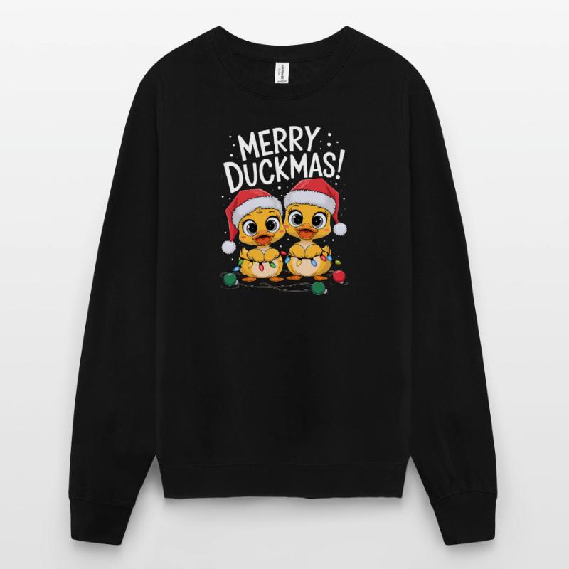 Canard Pull de Noël Canards Canards Noël Canards Sweat-shirt Unisexe