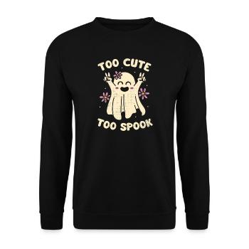 Trop mignon trop effrayant - Sweat-shirt Unisexe - noir - Devant - Alina (178cm) & Michal (187cm)