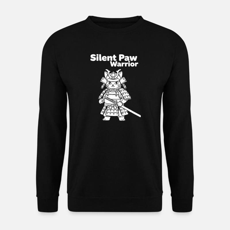 Silent Paws Samouraï - Sweat-shirt Unisexe - noir