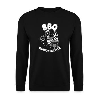 BBQ Drachenmeister Grill - Unisex Sweatshirt - black - Front - Alina (178cm) & Michal (187cm)