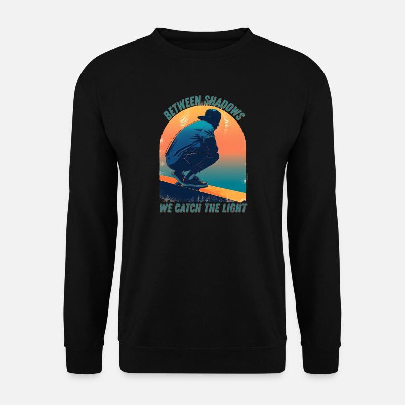 Between Light and Shadow - Unisex Sweatshirt - black