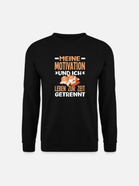 My motivation and I - currently separated - Unisex Sweatshirt - black