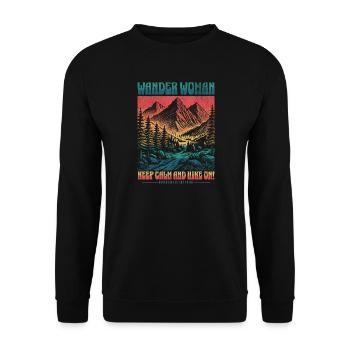 Wander_Woman - Sweat-shirt Unisexe - noir - Devant - Alina (178cm) & Michal (187cm)