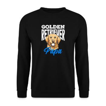 Golden Retriever Owner Owner Gift - Unisex Sweatshirt - black - Front - Alina (178cm) & Michal (187cm)