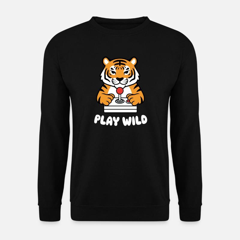 Tiger Arcade Play Wild - Unisex Sweatshirt - black