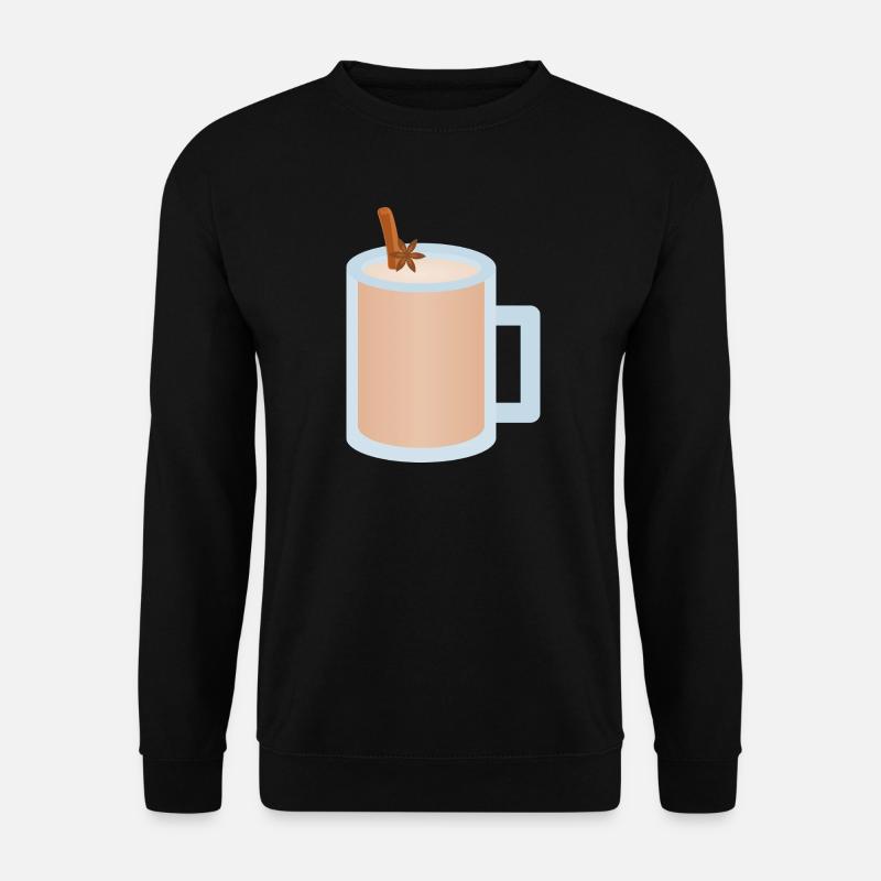 Chai Latte Becher Illustration - Unisex Pullover - Schwarz