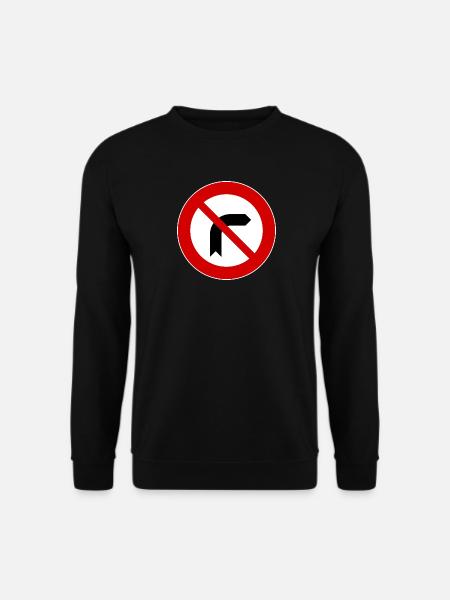 Fig-_27a_-_Divieto_di_svolta_a_destra_-_1959 - Unisex Sweatshirt - black