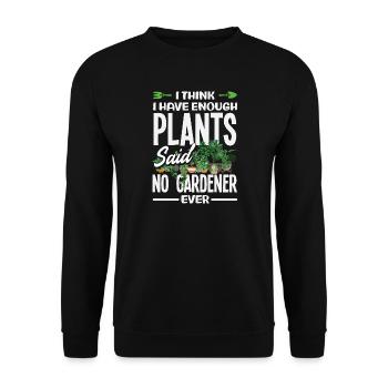 Garten- Und Pflanzenliebhaber Geschenke - Unisex Pullover - Schwarz - Vorne - Alina (178cm) & Michal (187cm)