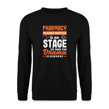 Pharmacist Pharmaceutical Technical - Unisex Sweatshirt - black - Front - Alina (178cm) & Michal (187cm)