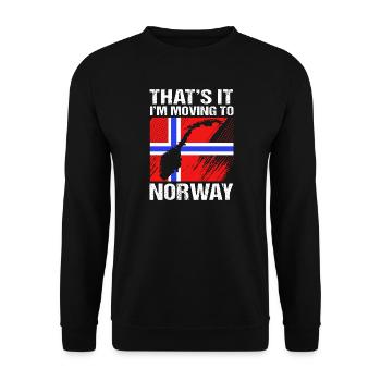 Norweger Oslo Skandinavien Norwegen - Unisex Pullover - Schwarz - Vorne - Alina (178cm) & Michal (187cm)