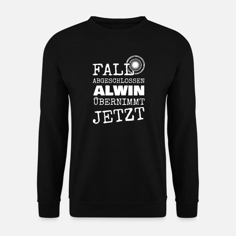 Vorname Alwin - Unisex Pullover - Schwarz