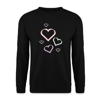 Cadeau pour la fête des mères : Idée de cadeau pour la fête des mères - Sweat-shirt Unisexe - noir - Devant - Alina (178cm) & Michal (187cm)