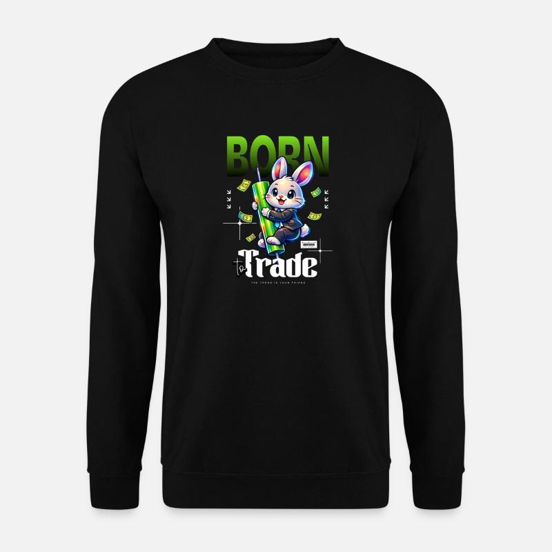 Nato per commerciare conigli - Felpa unisex - nero