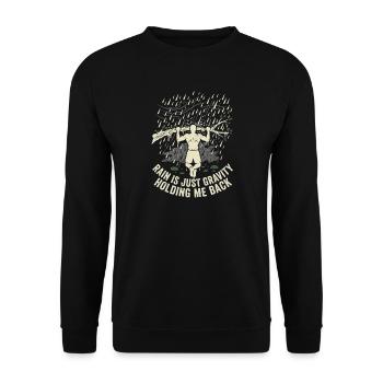 Calisthénie Gravité - Sweat-shirt Unisexe - noir - Devant - Alina (178cm) & Michal (187cm)