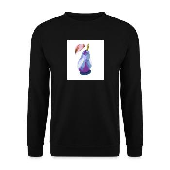 Pear in Pastels Abstract - Unisex Sweatshirt - black - Front - Alina (178cm) & Michal (187cm)